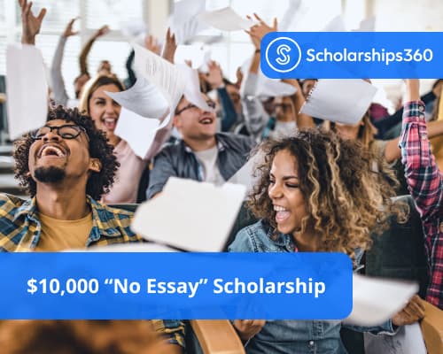 Image for $10,000 "No Essay" Scholarship
